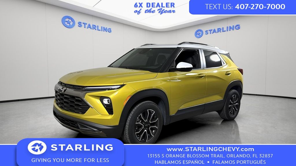 Nitro Yellow Metallic 2024 Chevrolet Trailblazer ACTIV FWD SUV / Crossover Front-Wheel Drive Continuously Variable Transmission