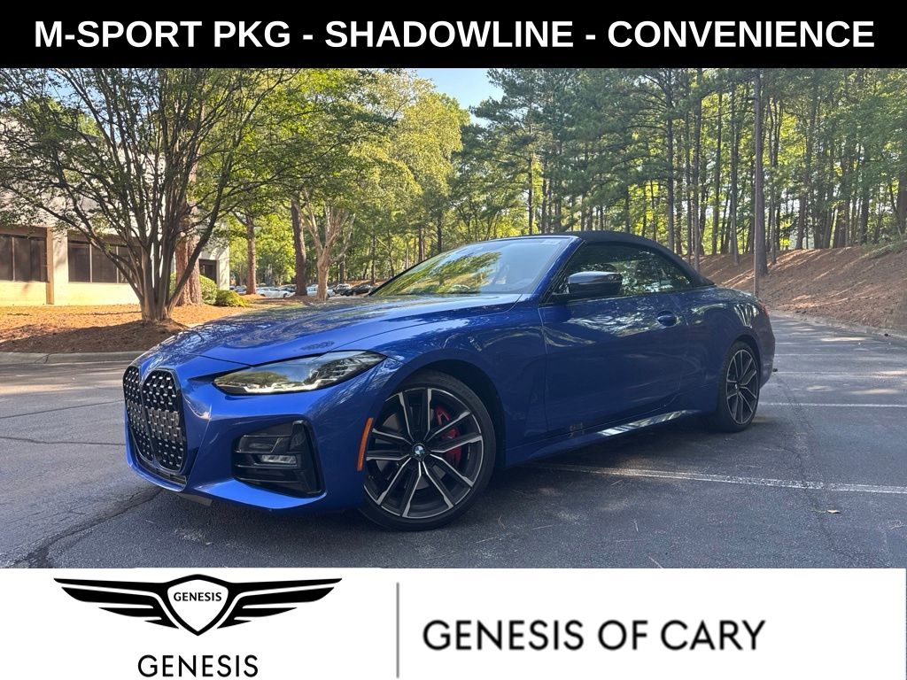 Portimao Blue Metallic 2023 BMW 4 Series Convertible All-Wheel Drive 8-Speed Automatic