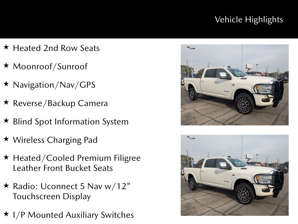 2023 Ram 2500 Limited Longhorn Crew Cab 4x4 6'4" Box