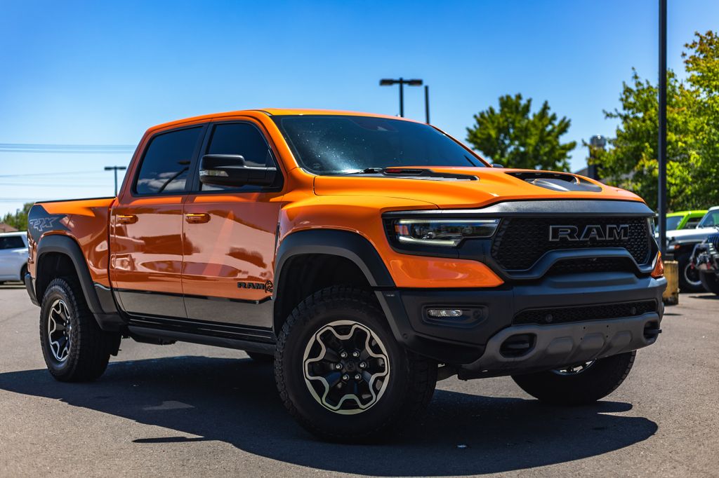 Ignition Orange Clearcoat 2022 RAM 1500 Pickup Truck All-Wheel Drive 8-Speed Automatic