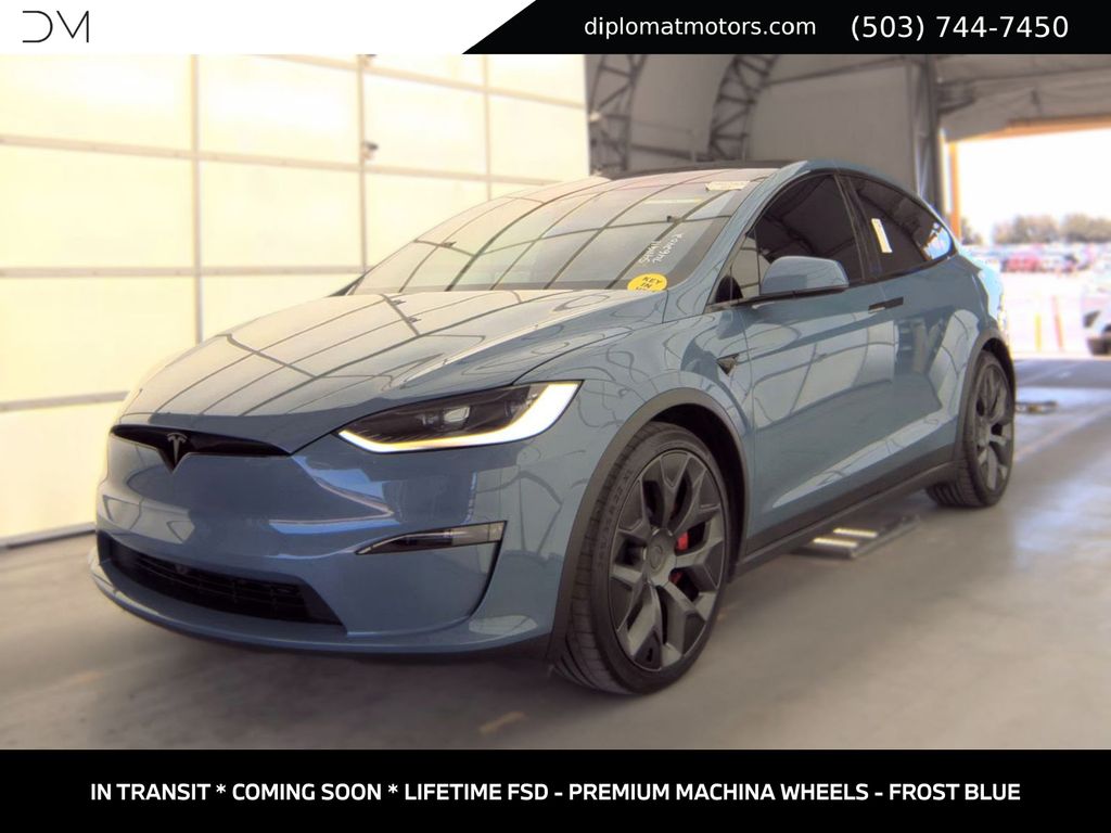 Blue 2026 Tesla Model X SUV / Crossover All-Wheel Drive 1-Speed Automatic