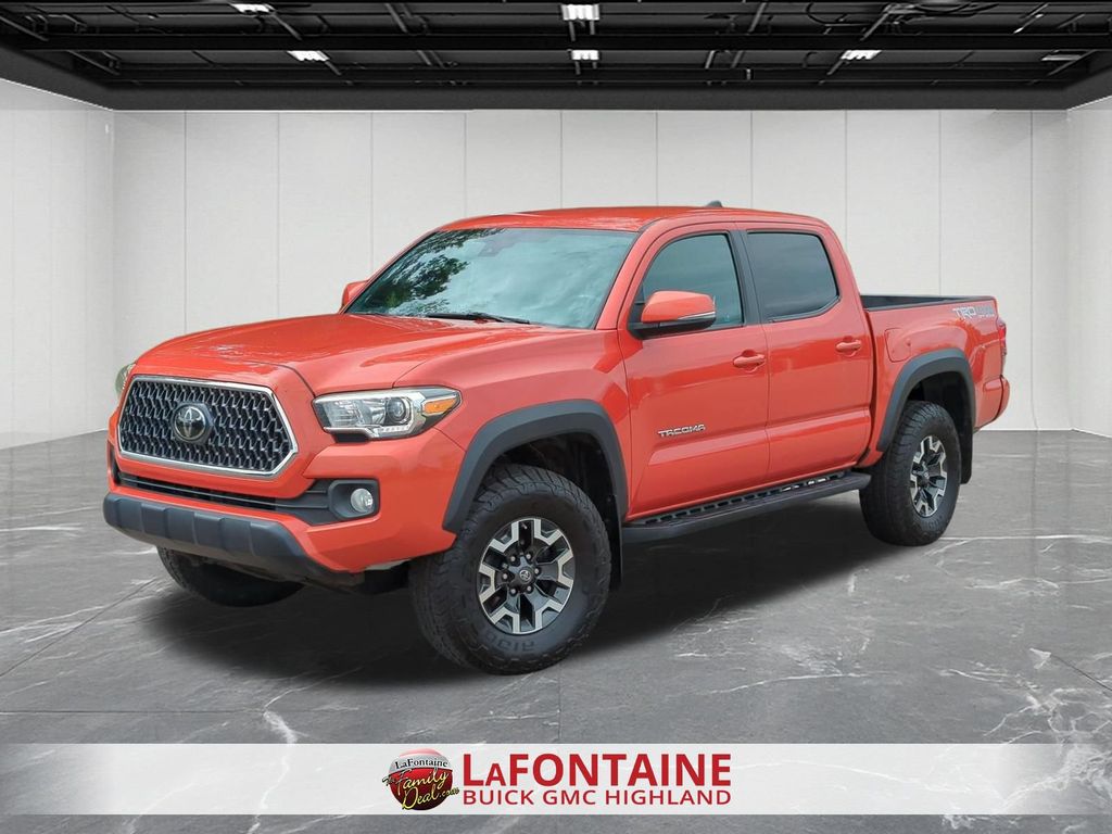 Inferno Red 2018 Toyota Tacoma Pickup Truck Four-Wheel Drive 6-Speed Automatic