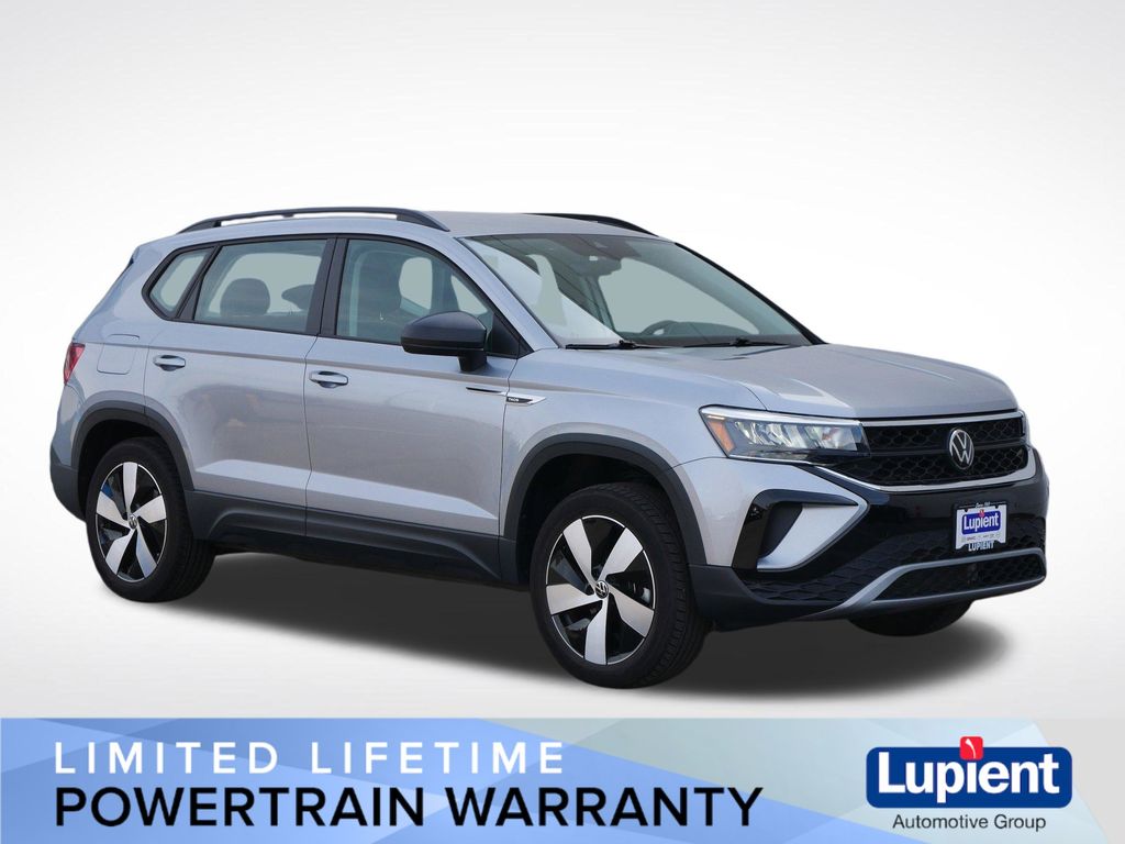 Silver Metallic 2024 Volkswagen Taos S 4Motion SUV / Crossover All-Wheel Drive 7-Speed Dual Clutch