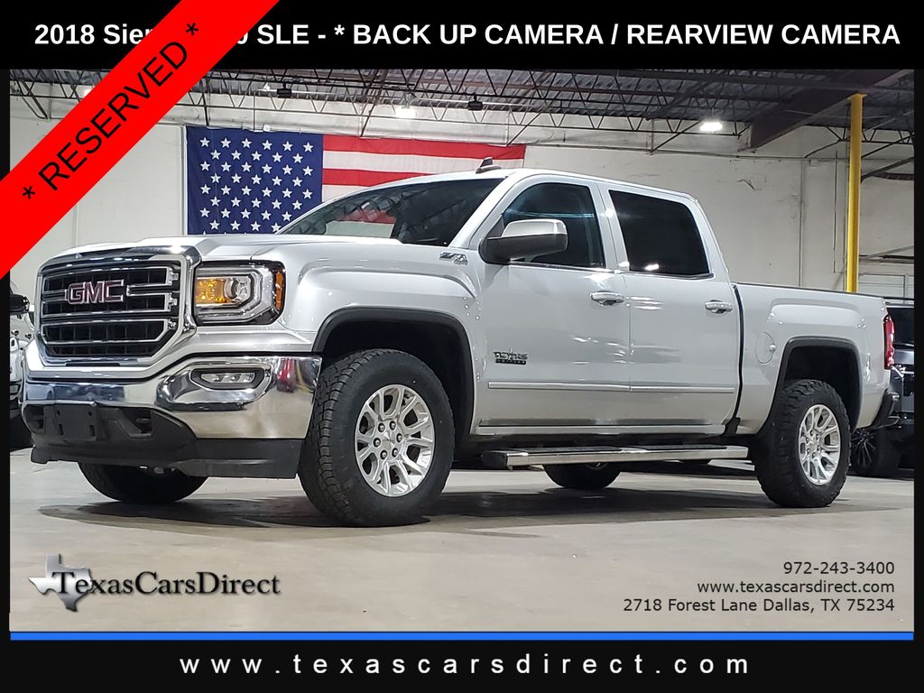 Quicksilver Metallic 2018 GMC Sierra 1500 Pickup Truck Four-Wheel Drive 6-Speed Automatic Overdrive