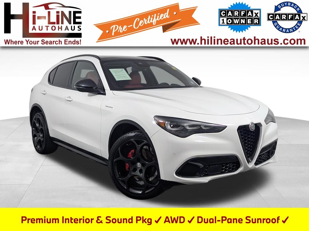 Milano White 2024 Alfa Romeo Stelvio SUV / Crossover All-Wheel Drive 8-Speed Automatic