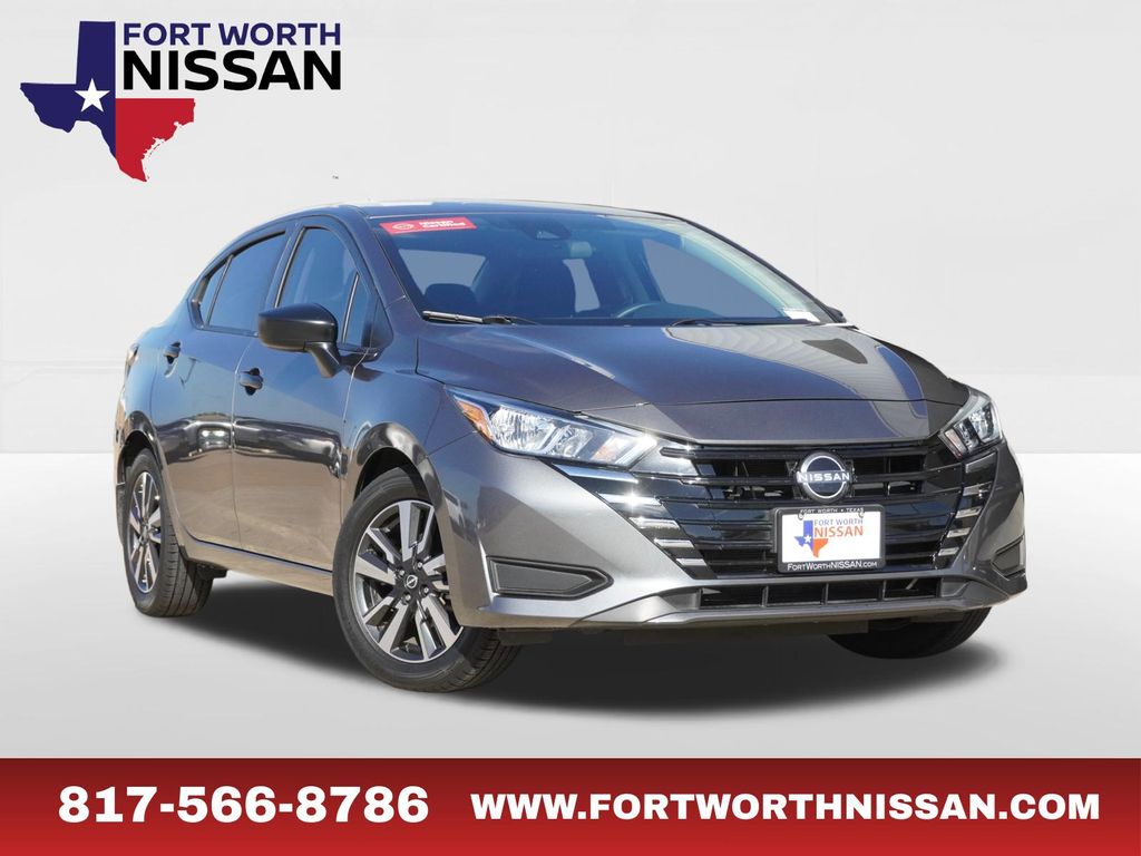 Gray (Gun Metallic) 2024 Nissan Versa Sedan Front-Wheel Drive Continuously Variable Transmission