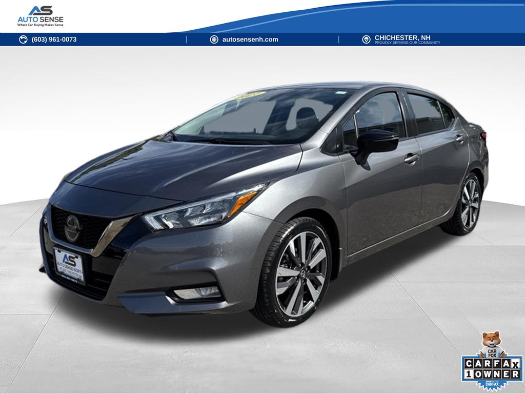 Gray (Gun Metallic) 2021 Nissan Versa Sedan Front-Wheel Drive Continuously Variable Transmission