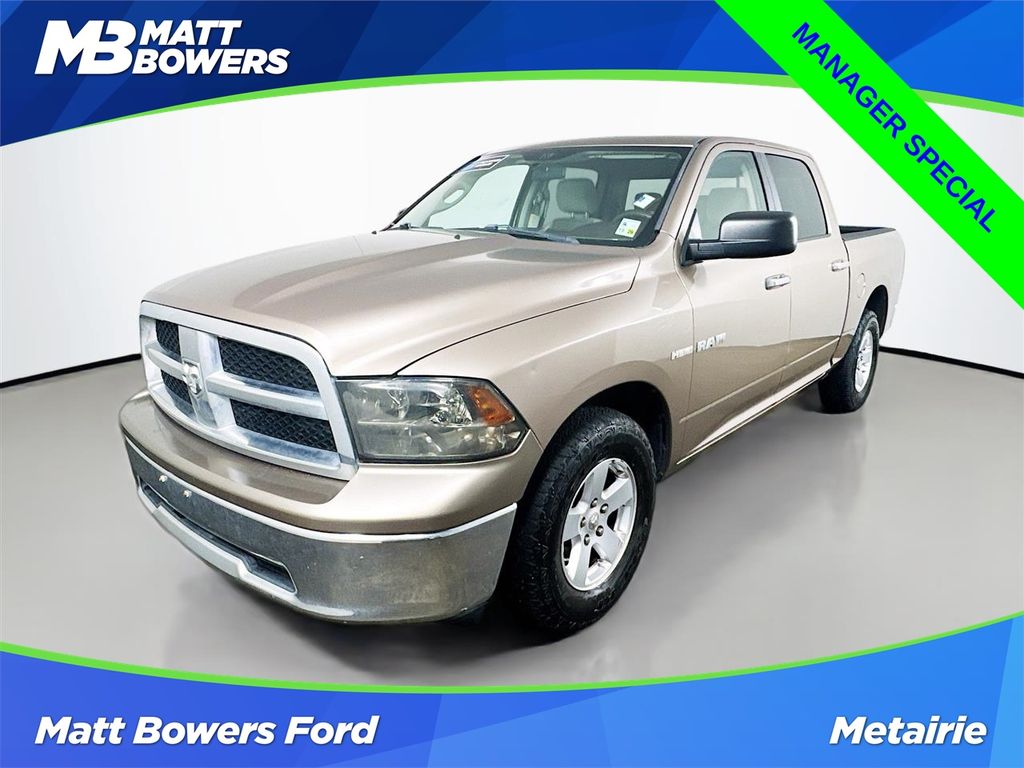Brown (Austin Tan Pearlcoat/Light Graystone Pearlcoat) 2009 Dodge RAM 1500 SLT Crew Cab RWD Pickup Truck 4X2 5-Speed Automatic