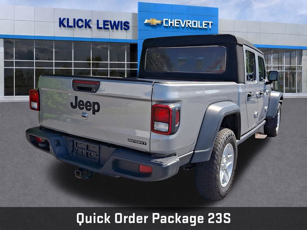 2020 Jeep Gladiator Sport Silver at Klick Lewis Buick Chevrolet