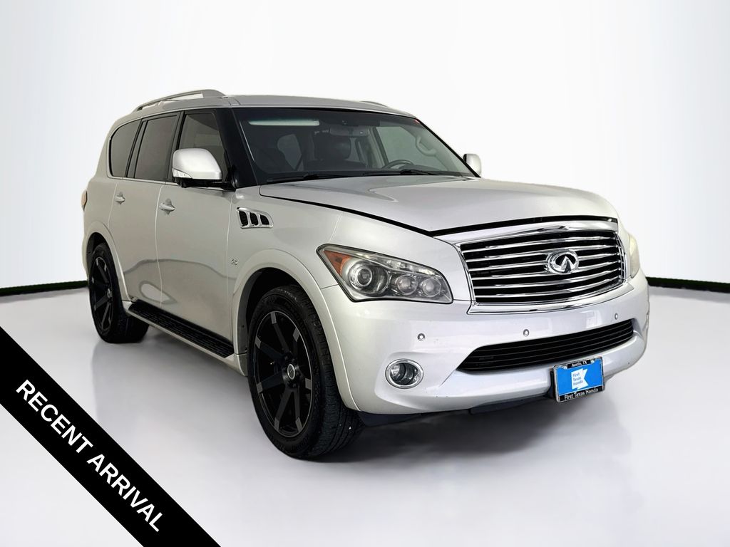 Gray (Liquid Platinum) 2014 INFINITI QX80 SUV / Crossover Rear-Wheel Drive 7-Speed Automatic
