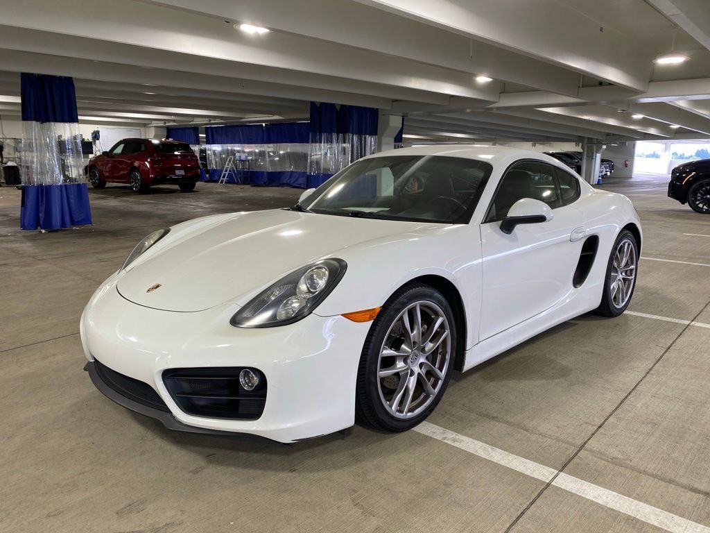 White 2015 Porsche Cayman Coupe Rear-Wheel Drive 7-Speed Automatic