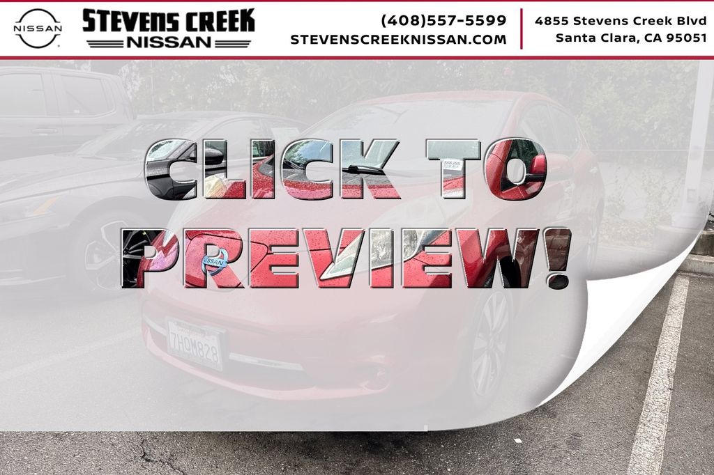 Cayenne Red Pearl 2015 Nissan LEAF SV Hatchback Front-Wheel Drive Automatic