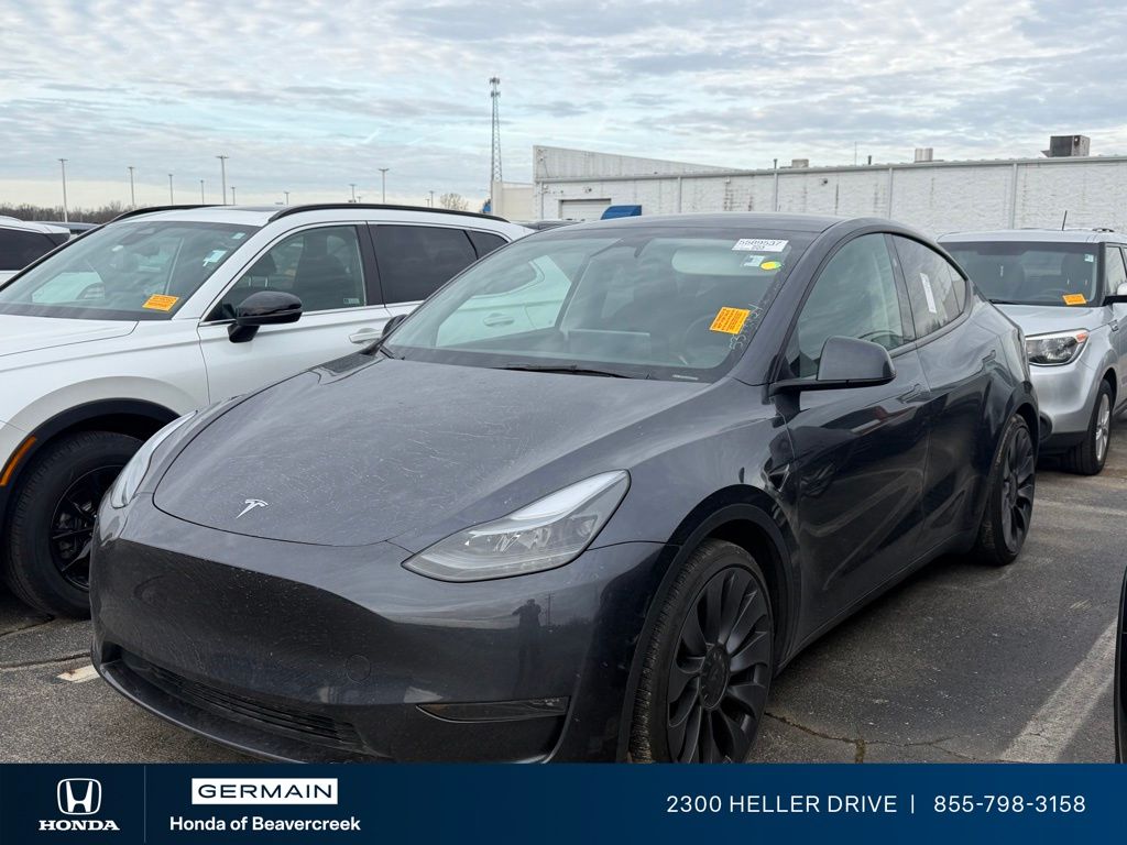 Blue 2024 Tesla Model Y Performance AWD SUV / Crossover All-Wheel Drive 1-Speed Automatic