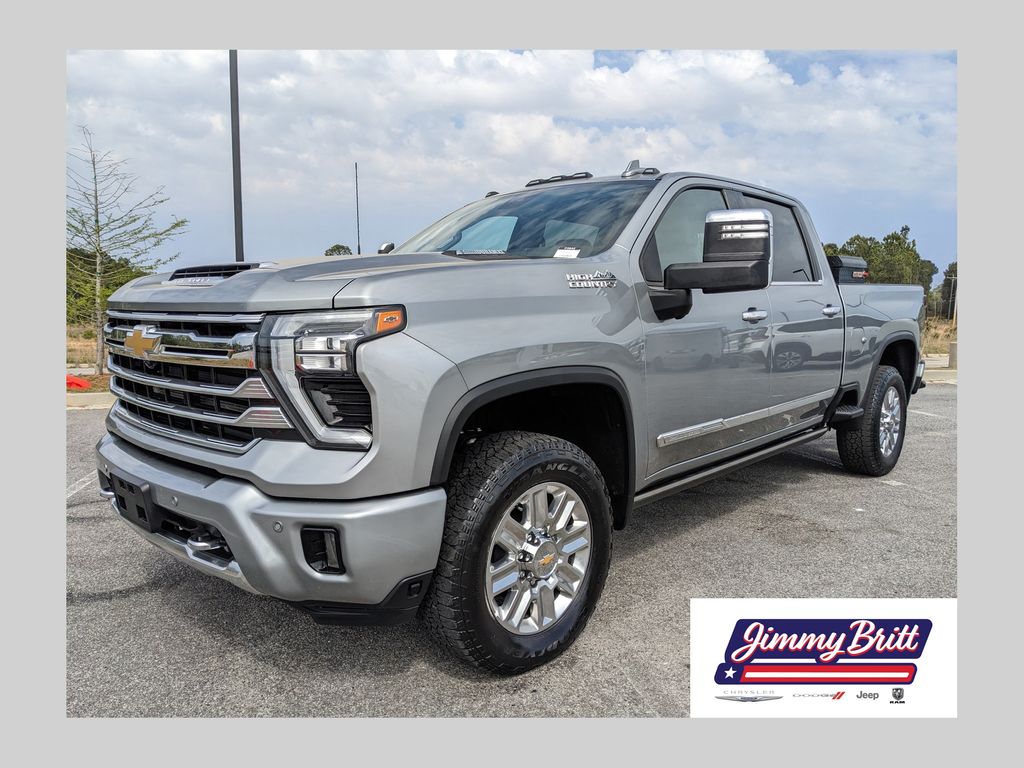 Sterling Gray Metallic 2025 Chevrolet Silverado 2500HD High Country Crew Cab 4WD Pickup Truck Four-Wheel Drive 10-Speed Automatic