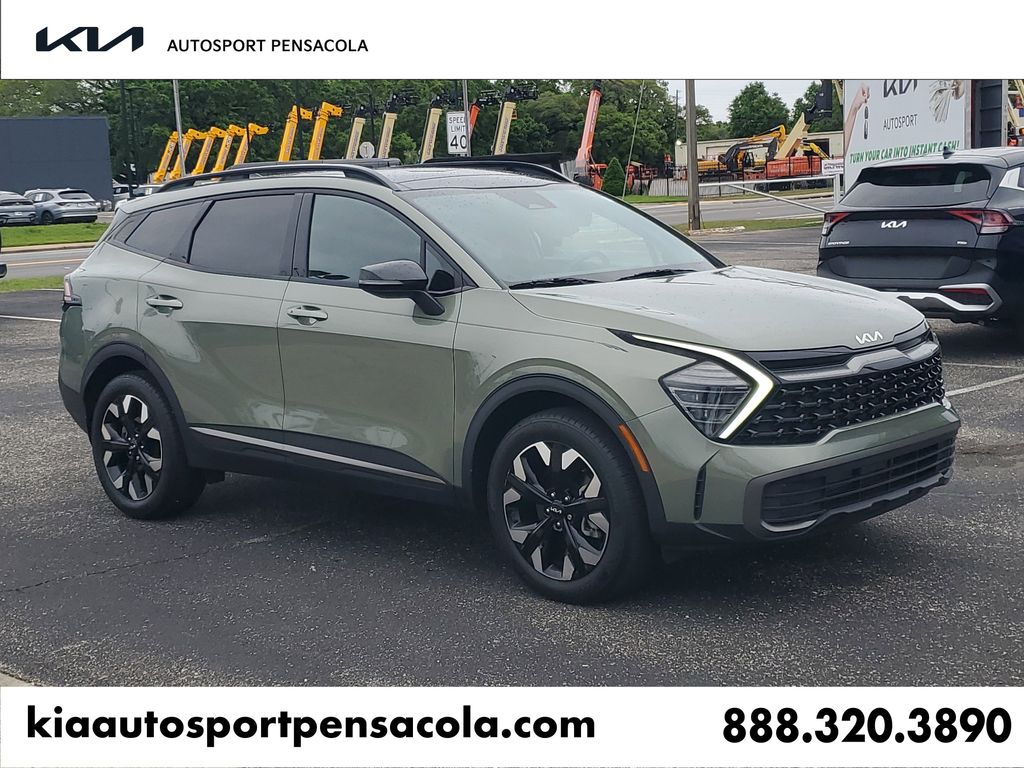 Jungle Green 2024 Kia Sportage X-Line AWD SUV / Crossover All-Wheel Drive 8-Speed Automatic