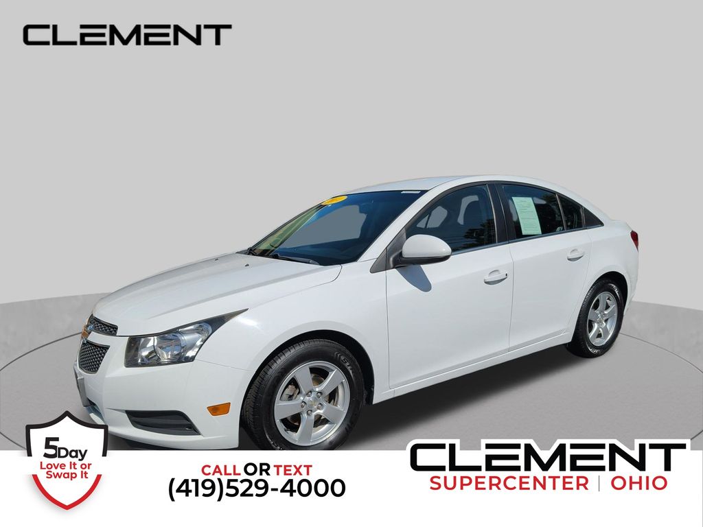 Summit White 2014 Chevrolet Cruze Sedan Front-Wheel Drive 6-Speed Automatic Overdrive