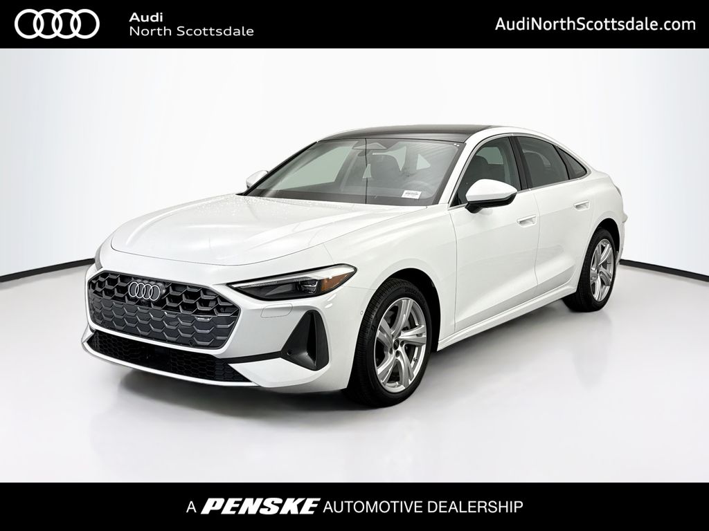 White 2025 Audi A5 Sedan All-Wheel Drive 7-Speed Automatic