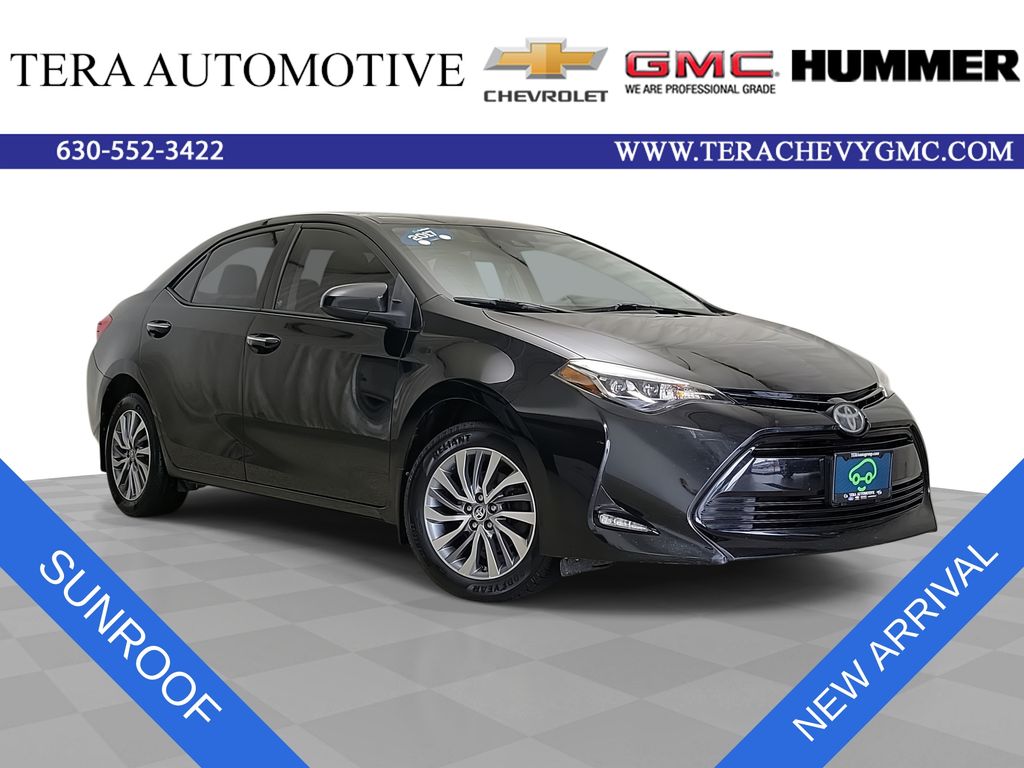 Black Sand Pearl 2017 Toyota Corolla Sedan Front-Wheel Drive Continuously Variable Transmission