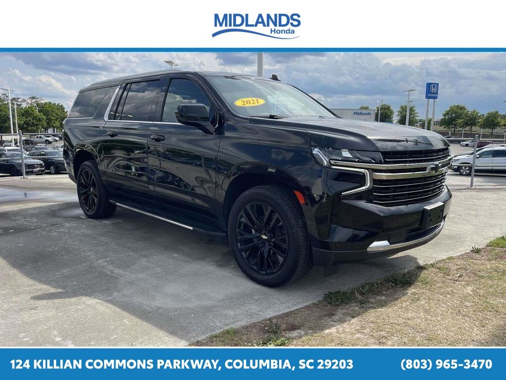 Black 2021 Chevrolet Suburban LT 4WD SUV / Crossover Four-Wheel Drive