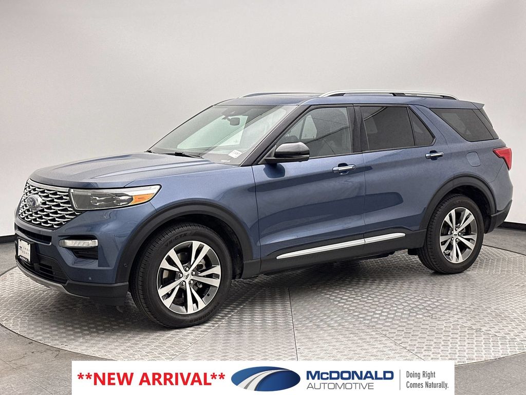 Blue Metallic 2020 Ford Explorer SUV / Crossover All-Wheel Drive Automatic