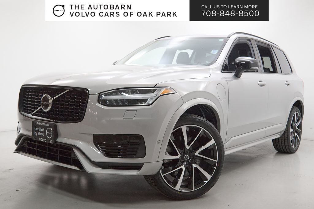 Silver Dawn Metallic 2023 Volvo XC90 Recharge T8 Ultimate Dark Theme eAWD SUV / Crossover All-Wheel Drive Automatic