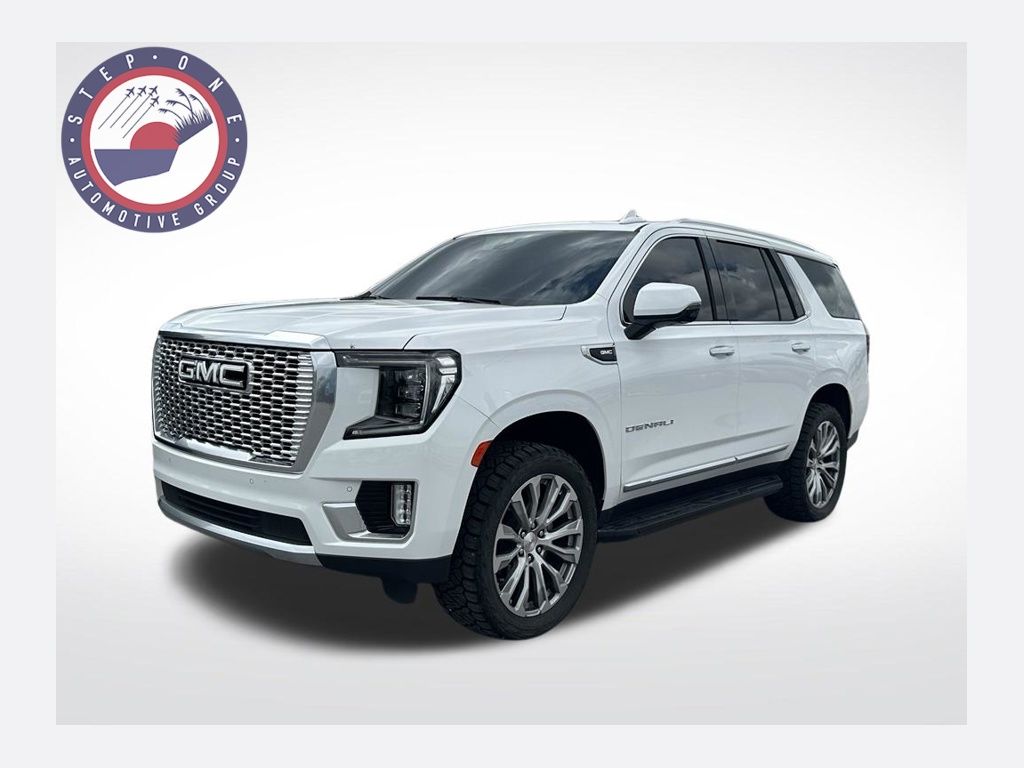 Summit White 2021 GMC Yukon SUV / Crossover Four-Wheel Drive