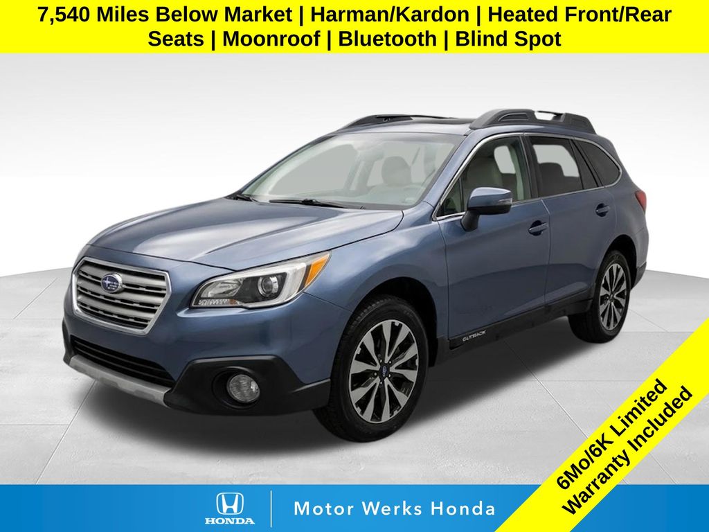 Twilight Blue Metallic 2015 Subaru Outback Wagon All-Wheel Drive Continuously Variable Transmission