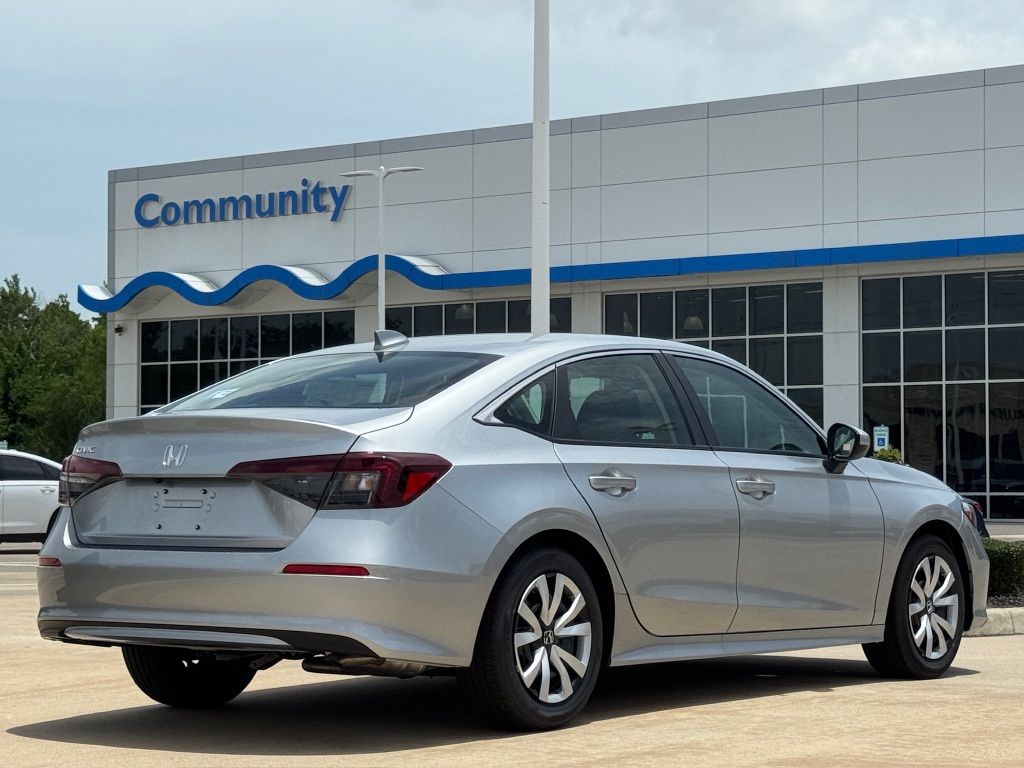 2026 Honda Civic LX Silver at DeMontrond Ford