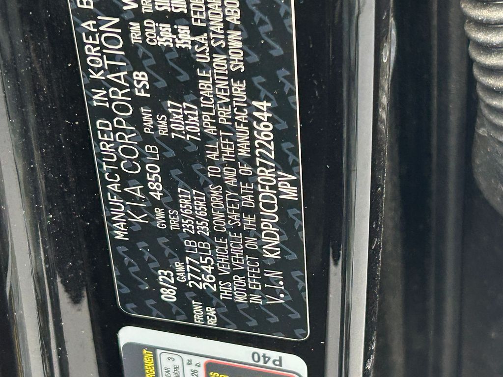 Used 2024 Fusion Black Kia LX image 40