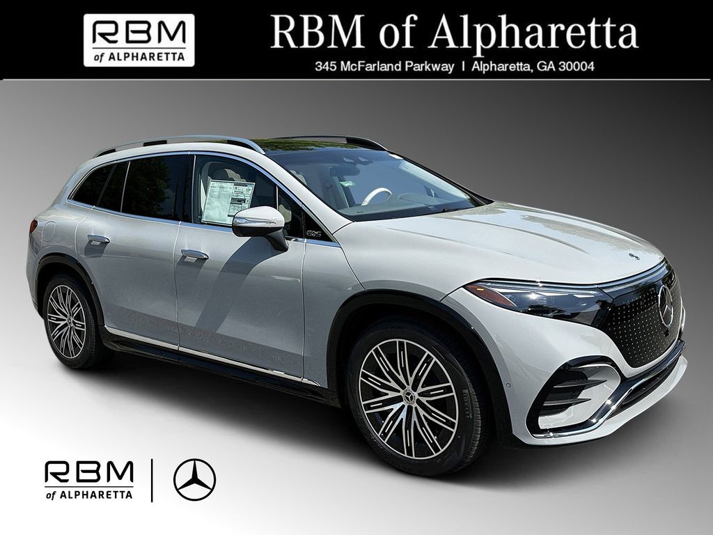 Gray (MANUFAKTUR Alpine Grey) 2026 Mercedes-Benz EQS SUV 400 4MATIC SUV / Crossover All-Wheel Drive 1-Speed Automatic
