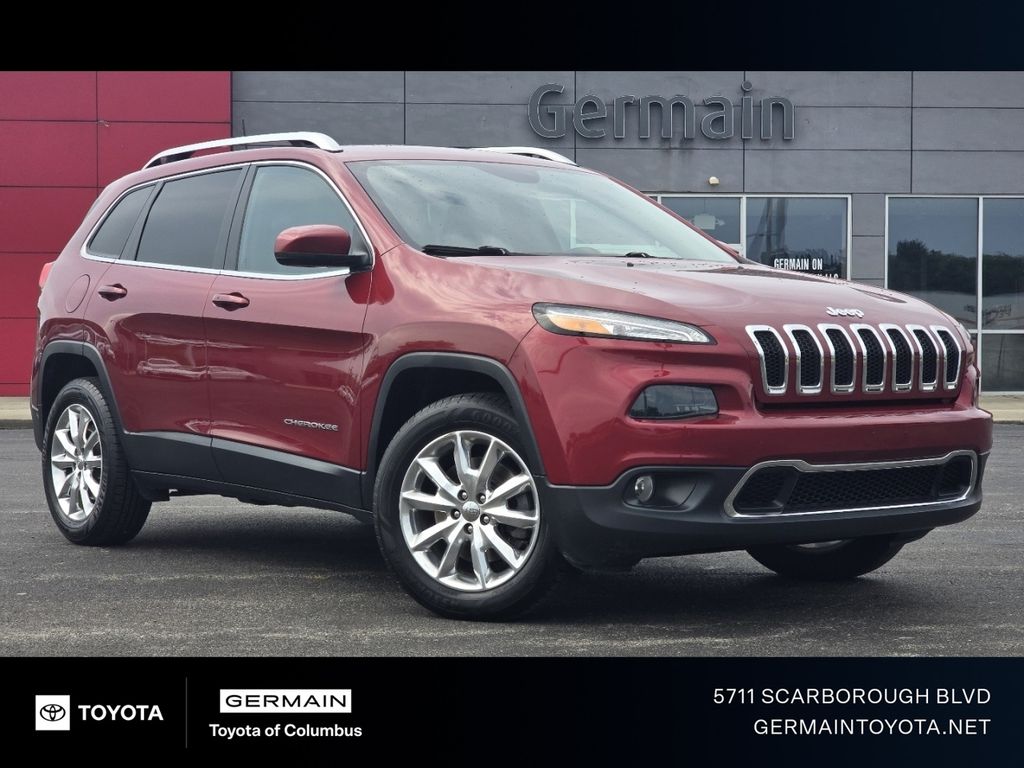Deep Cherry Red Crystal Pearlcoat 2017 Jeep Cherokee SUV / Crossover Four-Wheel Drive 9-Speed Automatic