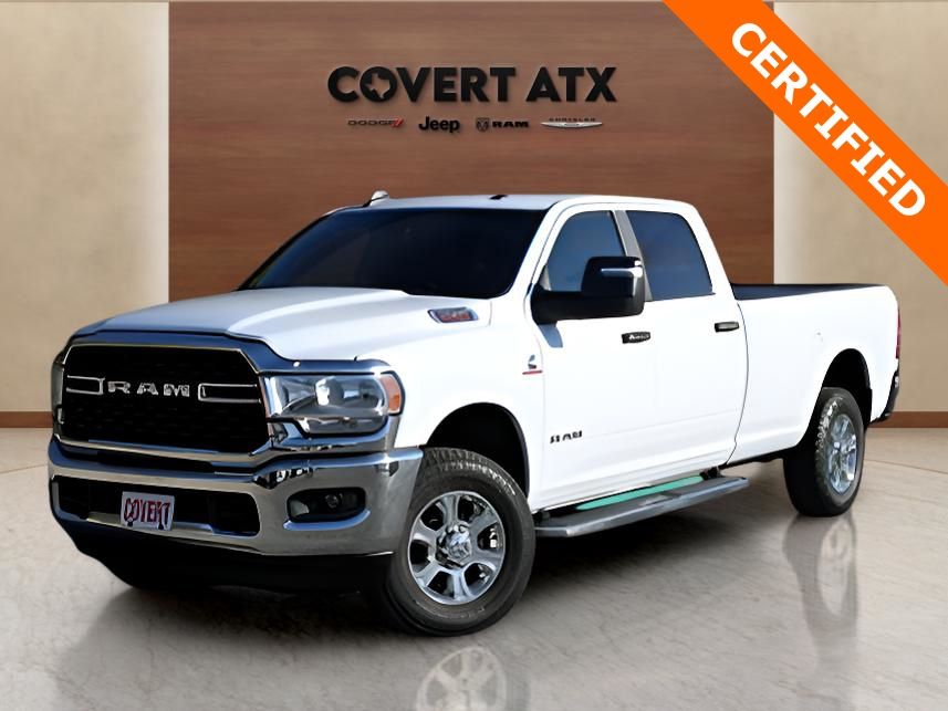Bright White Clearcoat 2024 RAM 3500 Big Horn Crew Cab LB 4WD Pickup Truck Four-Wheel Drive 6-Speed Automatic