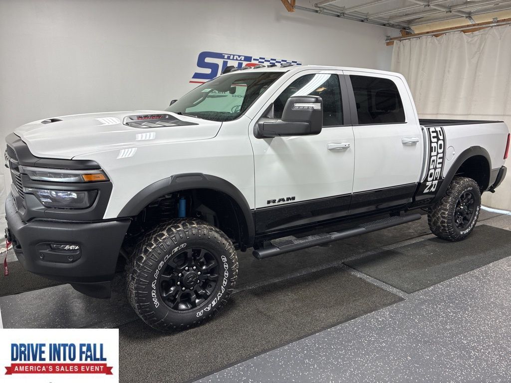 Bright White Clearcoat 2026 RAM 2500 Pickup Truck Four-Wheel Drive 8-Speed Automatic