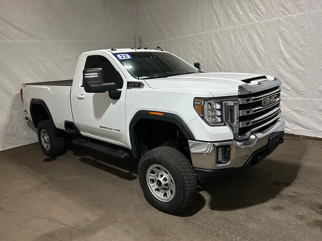 Summit White 2022 GMC Sierra 3500HD Pickup Truck Four-Wheel Drive 6-Speed Automatic
