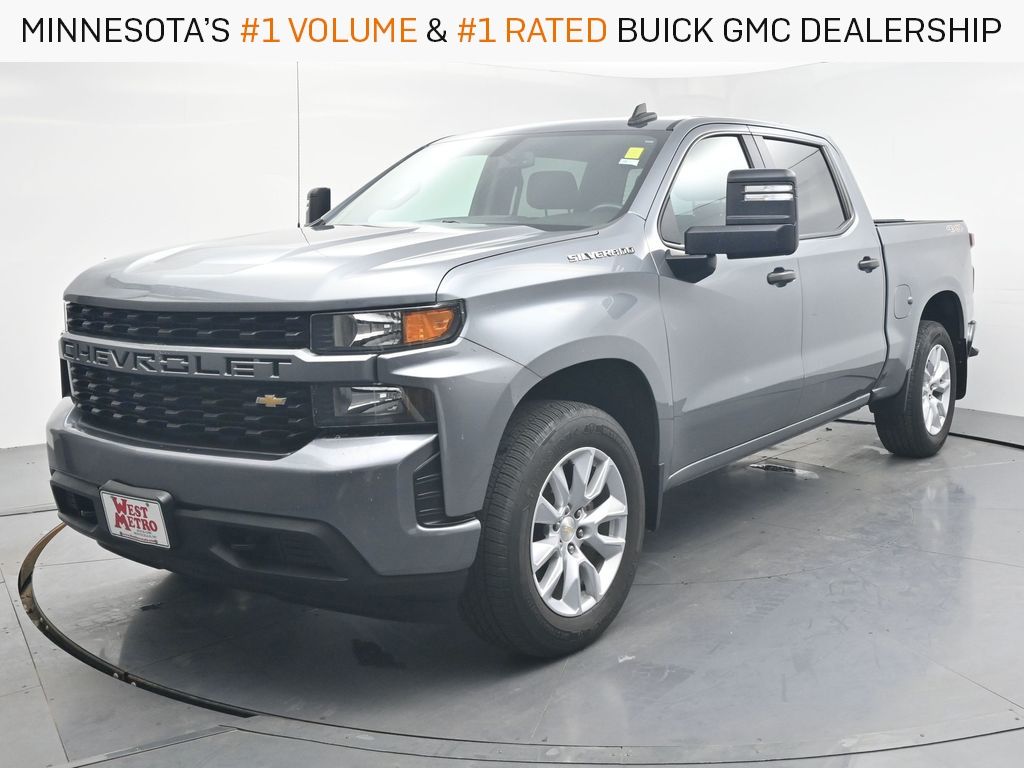 Gray (Satin Steel Metallic) 2020 Chevrolet Silverado 1500 Pickup Truck Four-Wheel Drive 6-Speed Automatic Overdrive