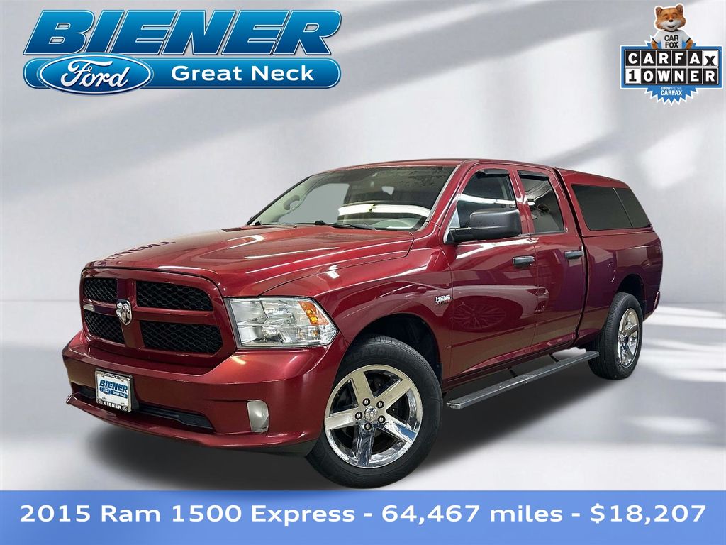 Deep Cherry Red Crystal Pearlcoat 2015 RAM 1500 Pickup Truck Four-Wheel Drive 8-Speed Automatic