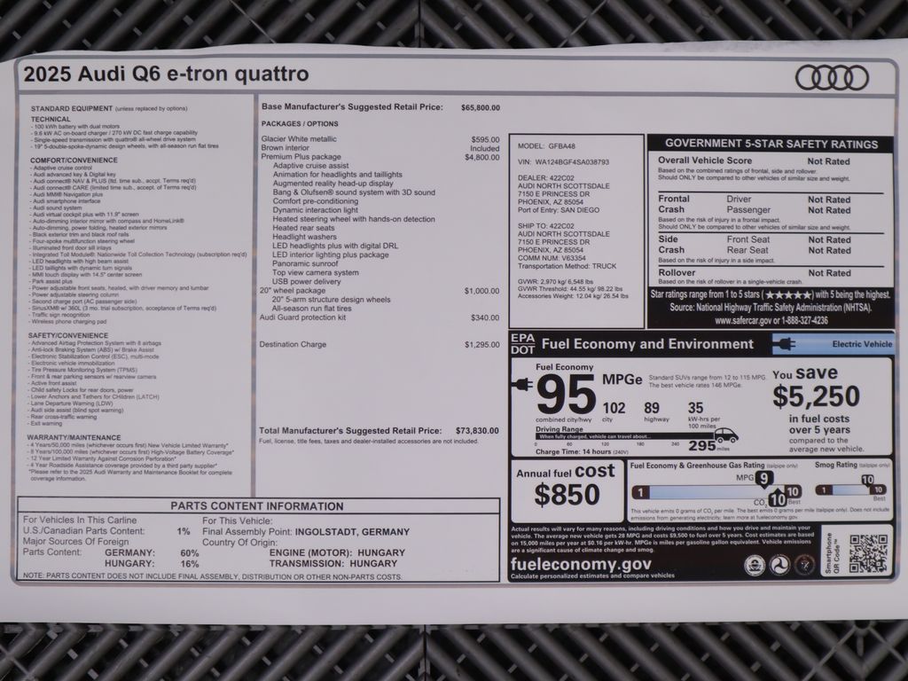 2025 Audi Q6 e-tron Premium 9