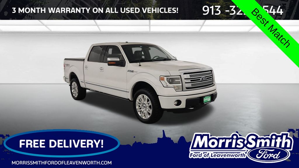 White Platinum Metallic Tri-Coat 2014 Ford F-150 Platinum SuperCrew 4WD Pickup Truck Four-Wheel Drive 6-Speed Automatic