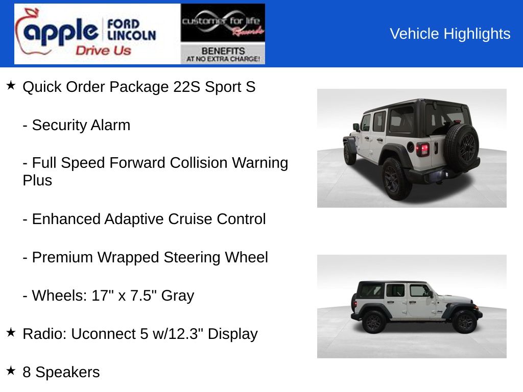 2024 Jeep Wrangler 4-Door Sport S 4x4