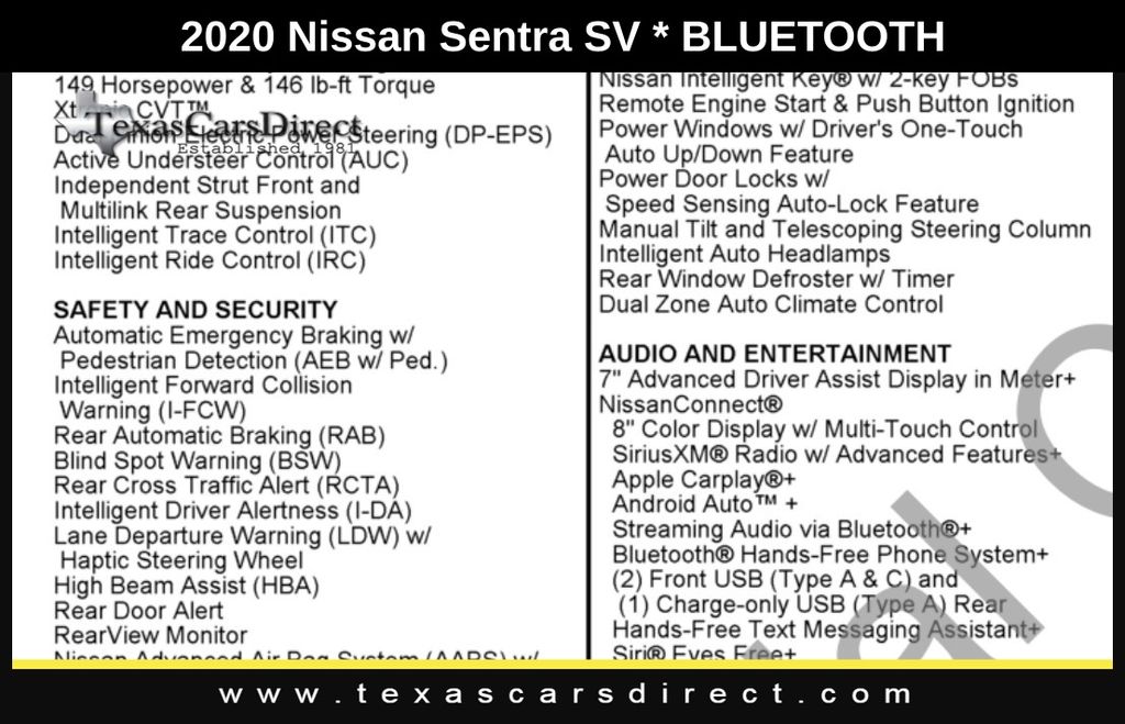 2020 Nissan Sentra SV 7