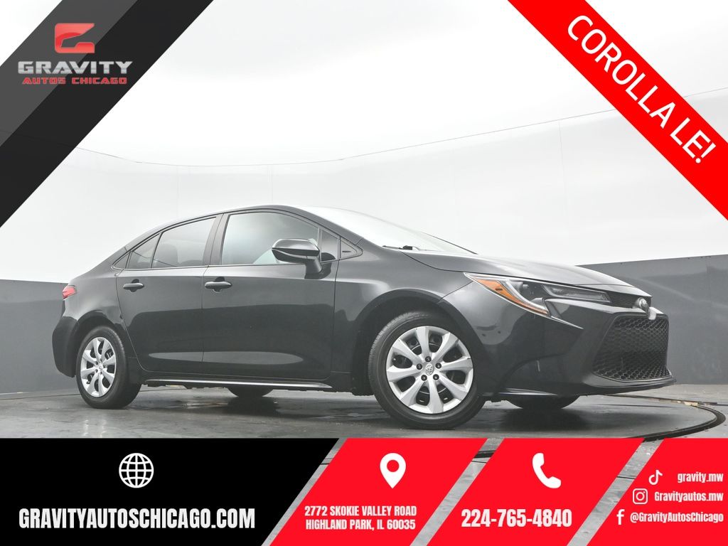Black Sand Pearl 2022 Toyota Corolla LE FWD Sedan Front-Wheel Drive Continuously Variable Transmission
