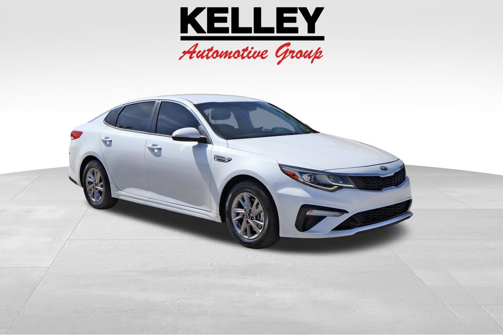 Snow White Pearl 2019 Kia Optima Sedan Front-Wheel Drive 6-Speed Automatic