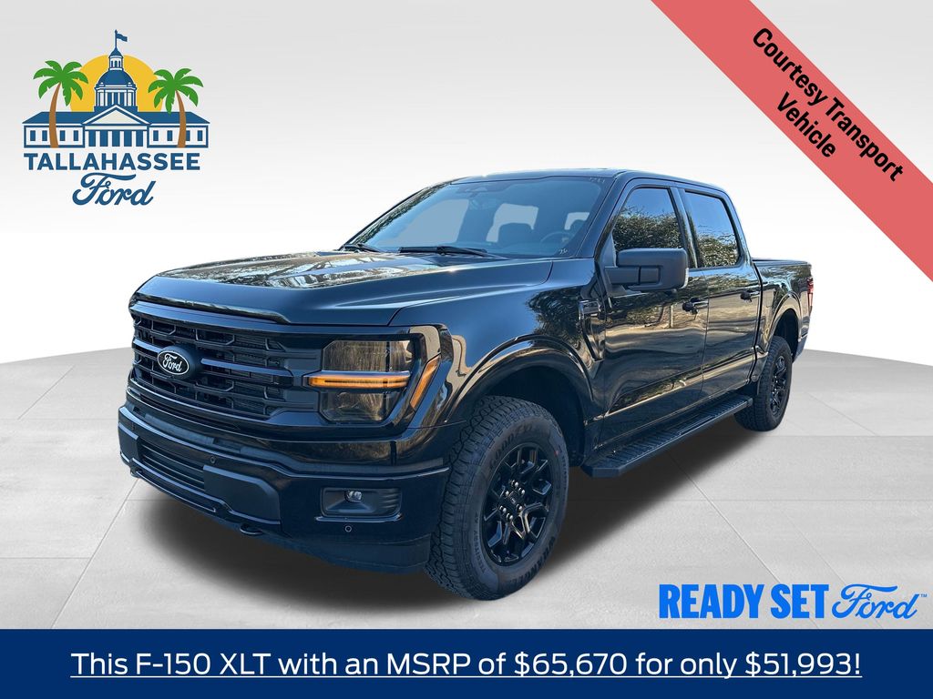 Agate Black Metallic 2026 Ford F-150 XLT SuperCrew 4WD Pickup Truck Four-Wheel Drive Automatic