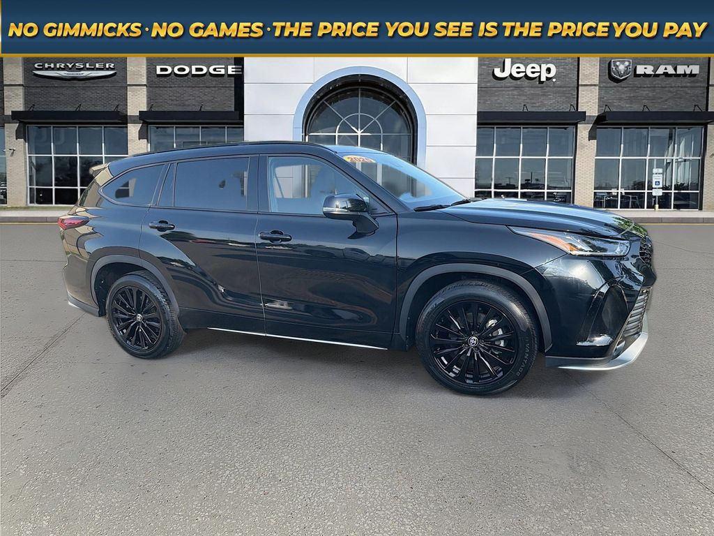 Midnight Black Metallic 2025 Toyota Highlander SUV / Crossover All-Wheel Drive 8-Speed Automatic