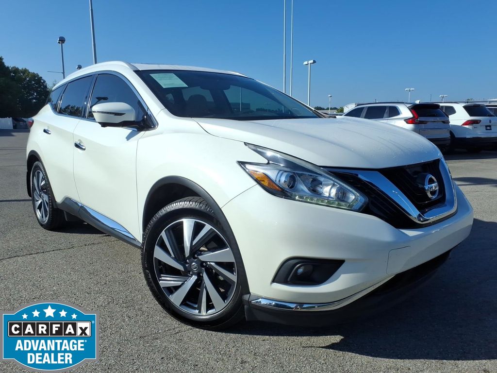Pearl White 2018 Nissan Murano SUV / Crossover All-Wheel Drive Continuously Variable Transmission