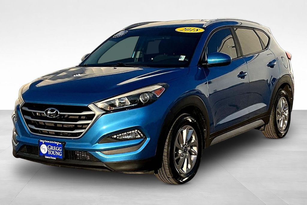 Caribbean Blue 2018 Hyundai Tucson SUV / Crossover All-Wheel Drive 6-Speed Automatic