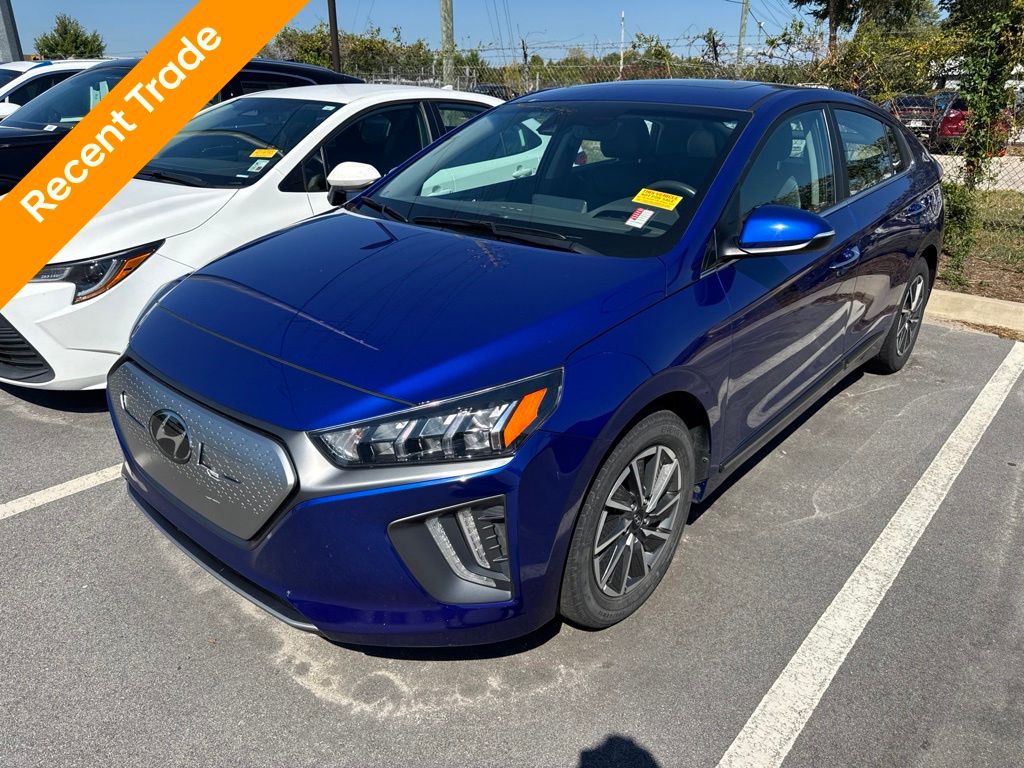 Intense Blue 2021 Hyundai Ioniq Electric Hatchback Front-Wheel Drive 1-Speed Automatic