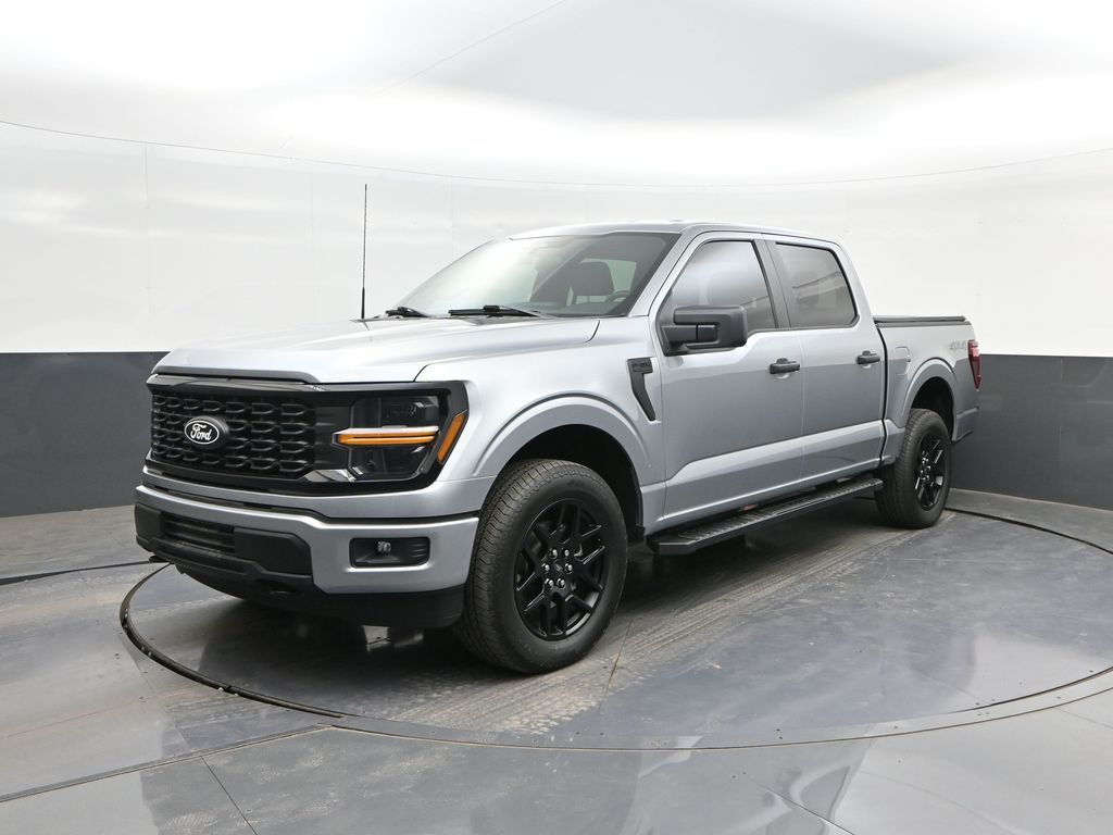 Silver Metallic 2024 Ford F-150 Pickup Truck Four-Wheel Drive Automatic