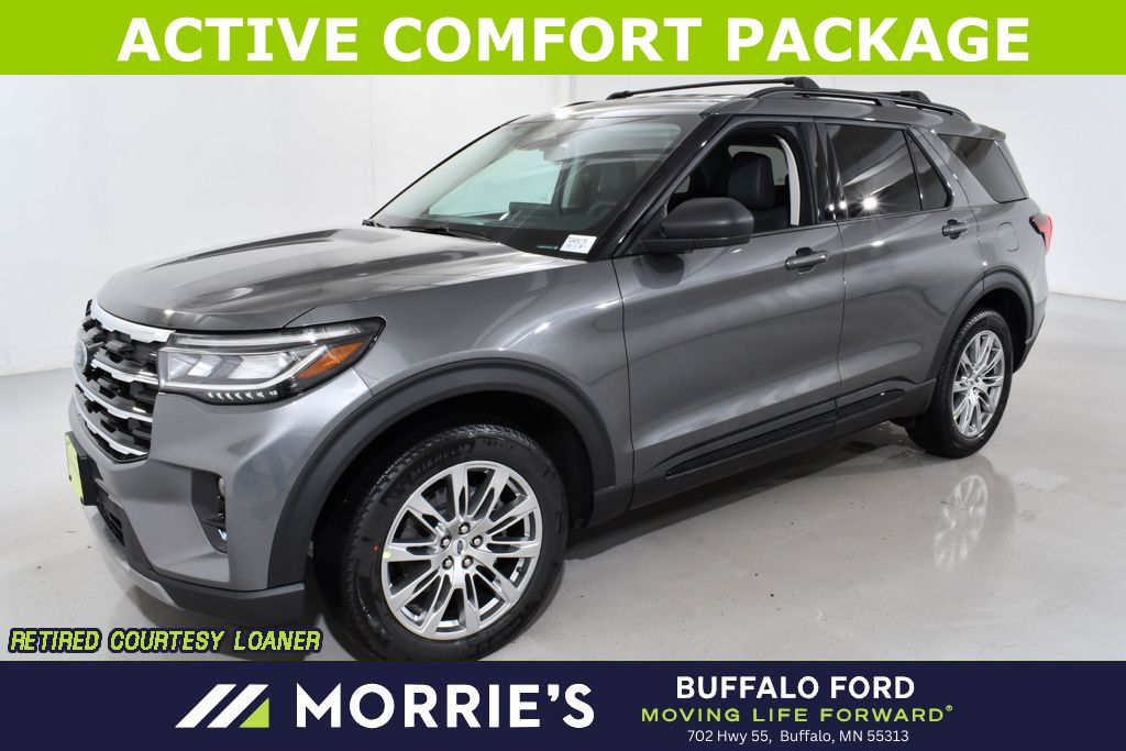 Gray Metallic 2026 Ford Explorer Active AWD SUV / Crossover All-Wheel Drive Automatic