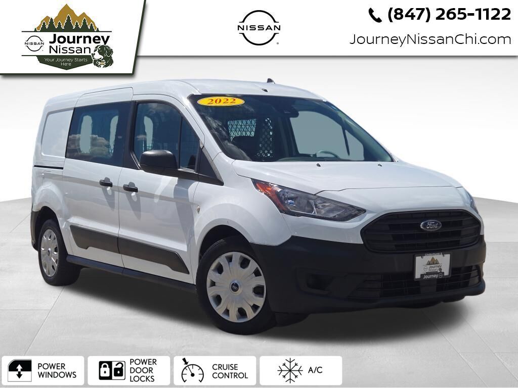 Frozen White 2022 Ford Transit Connect Van Front-Wheel Drive 8-Speed Automatic
